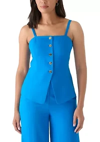 Women's Button Front Tank Top