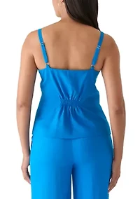 Women's Button Front Tank Top