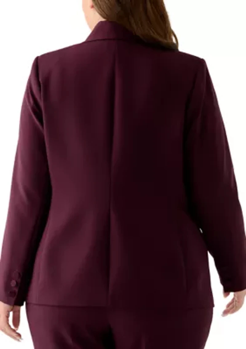 Plus Single Button Jacket