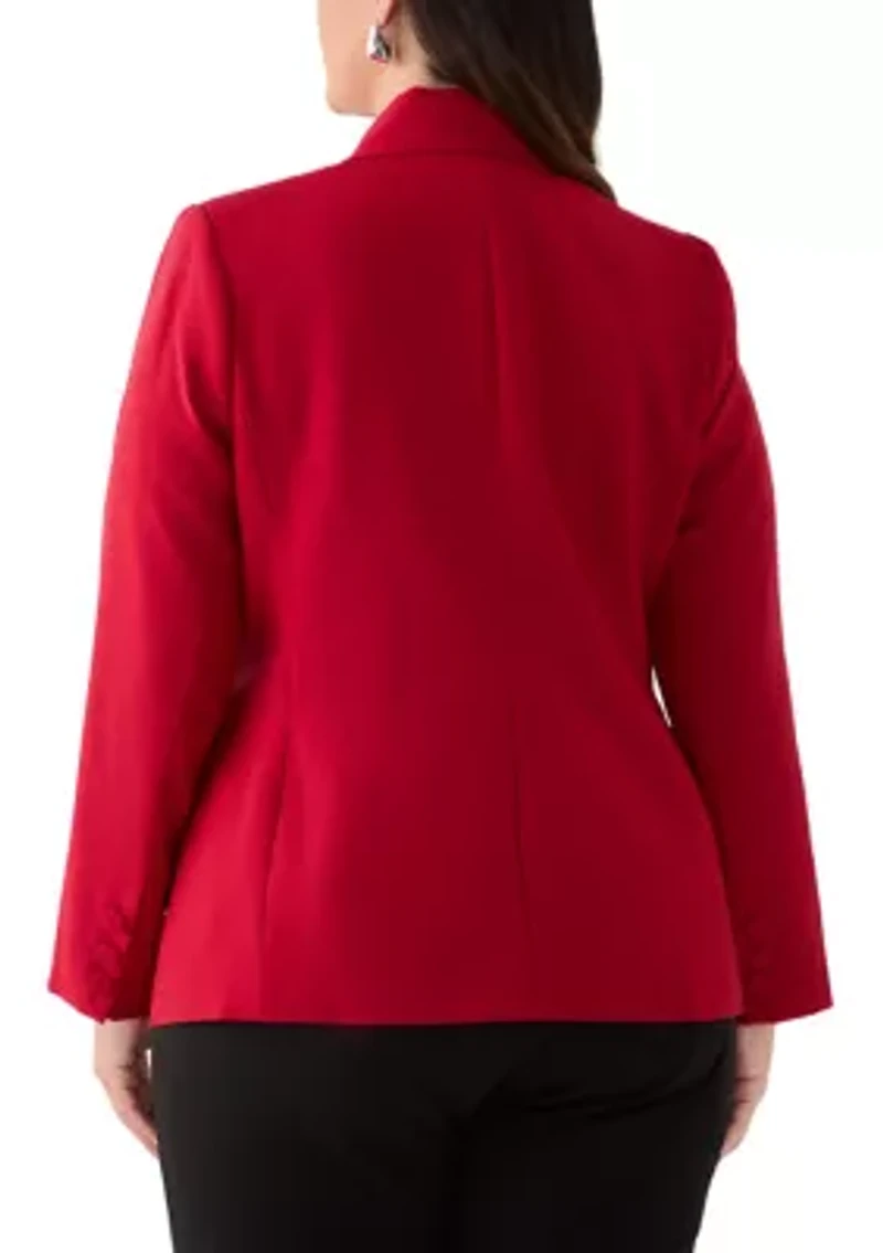 Plus Single Button Jacket