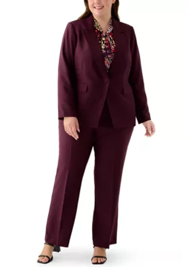 Plus Single Button Jacket