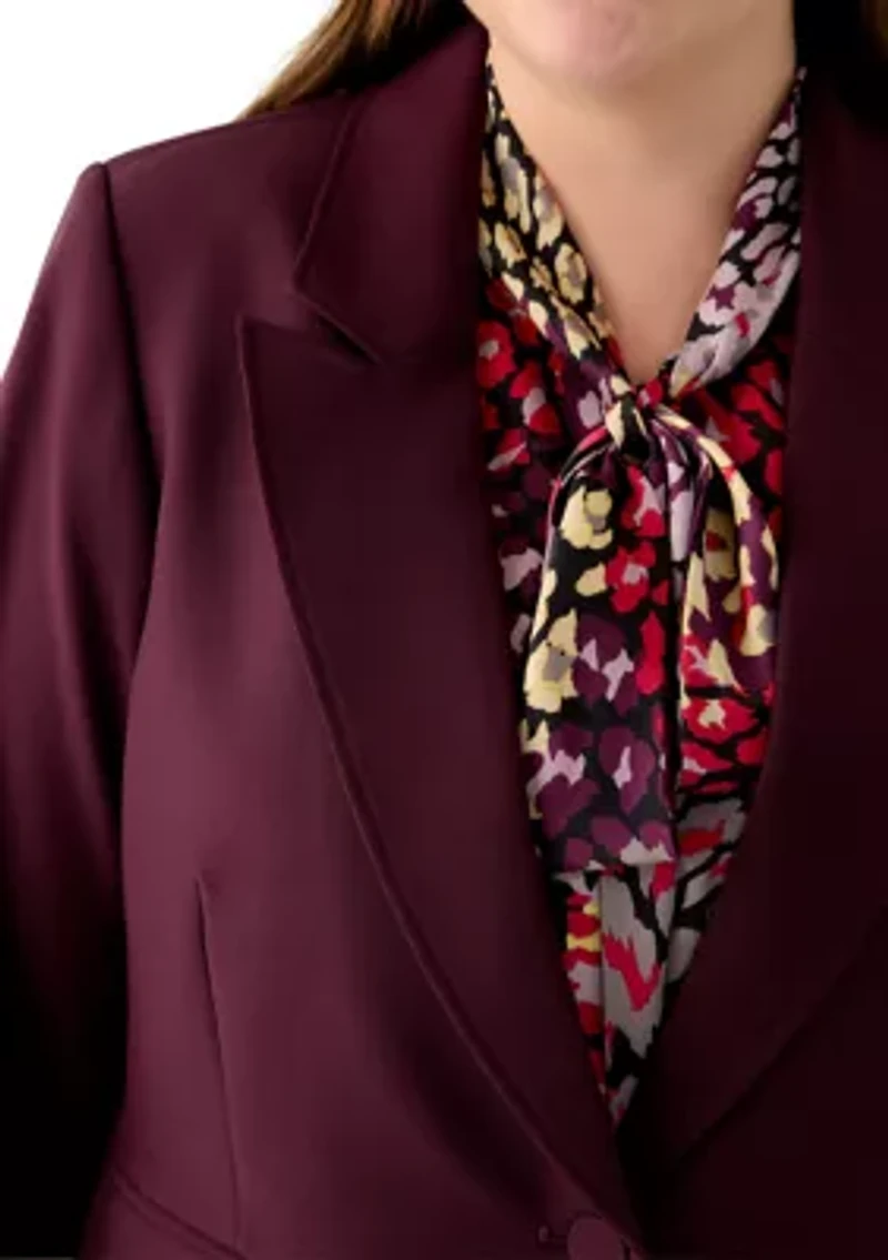 Plus Single Button Jacket