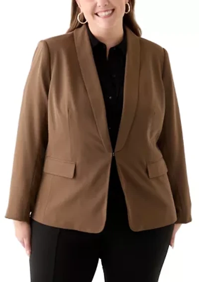 Plus Brushed Woven Jacket