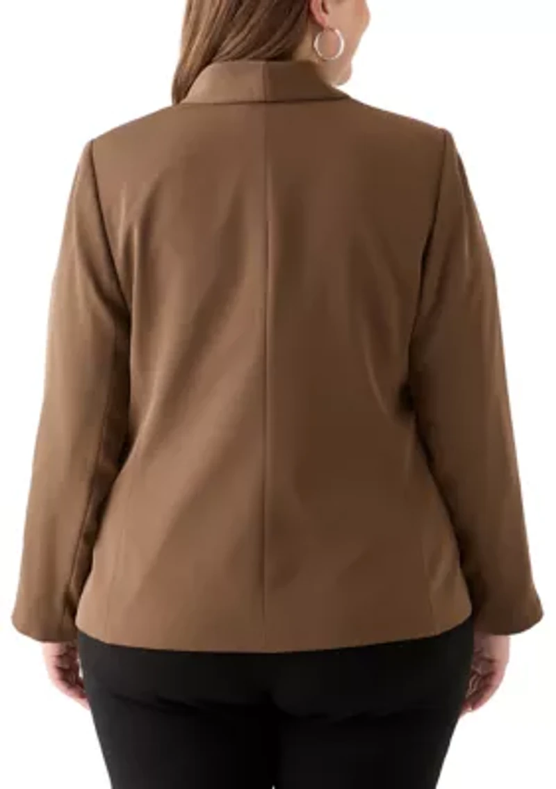 Plus Brushed Woven Jacket
