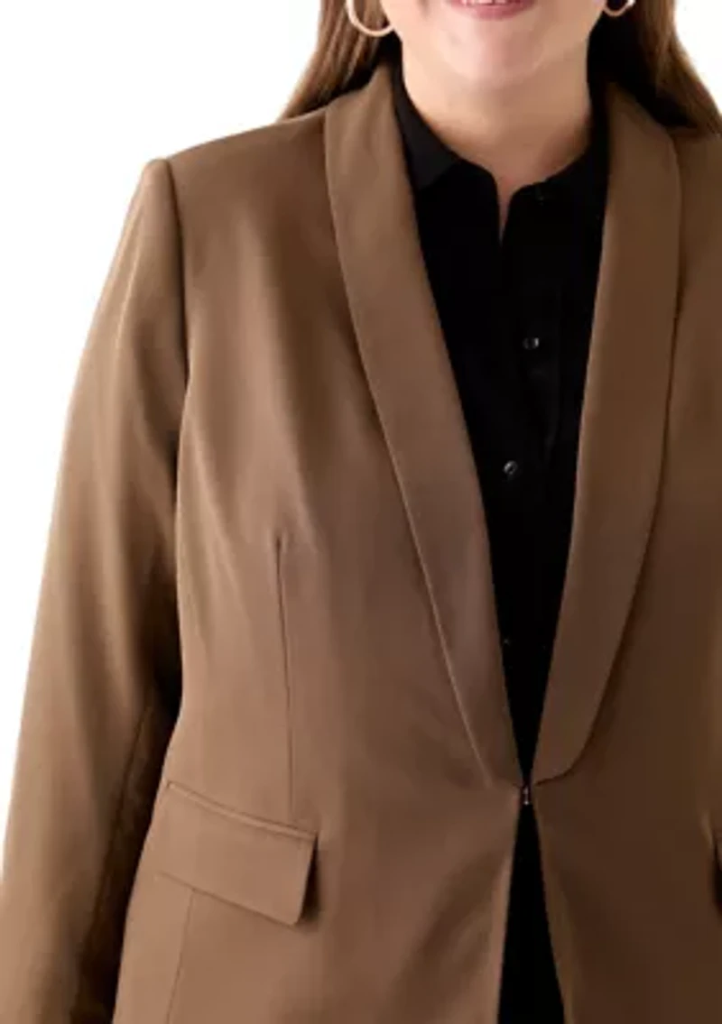 Plus Brushed Woven Jacket