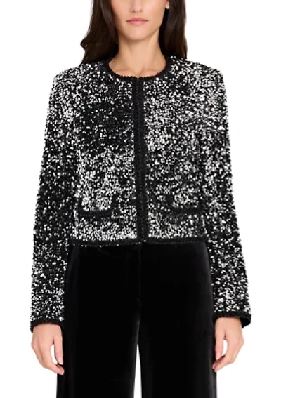 Women's Button Front Sequin Jacket