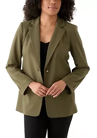Women's Woven Long Suit Separate Jacket