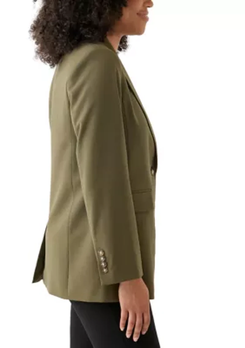 Women's Woven Long Suit Separate Jacket