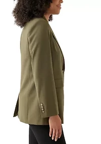 Women's Woven Long Suit Separate Jacket