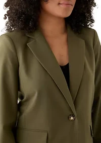 Women's Woven Long Suit Separate Jacket