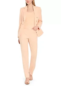 Women's Faux Double Breasted Notch Collar Blazer