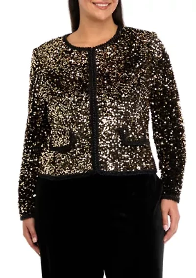 Women's Cropped Sequin Jacket