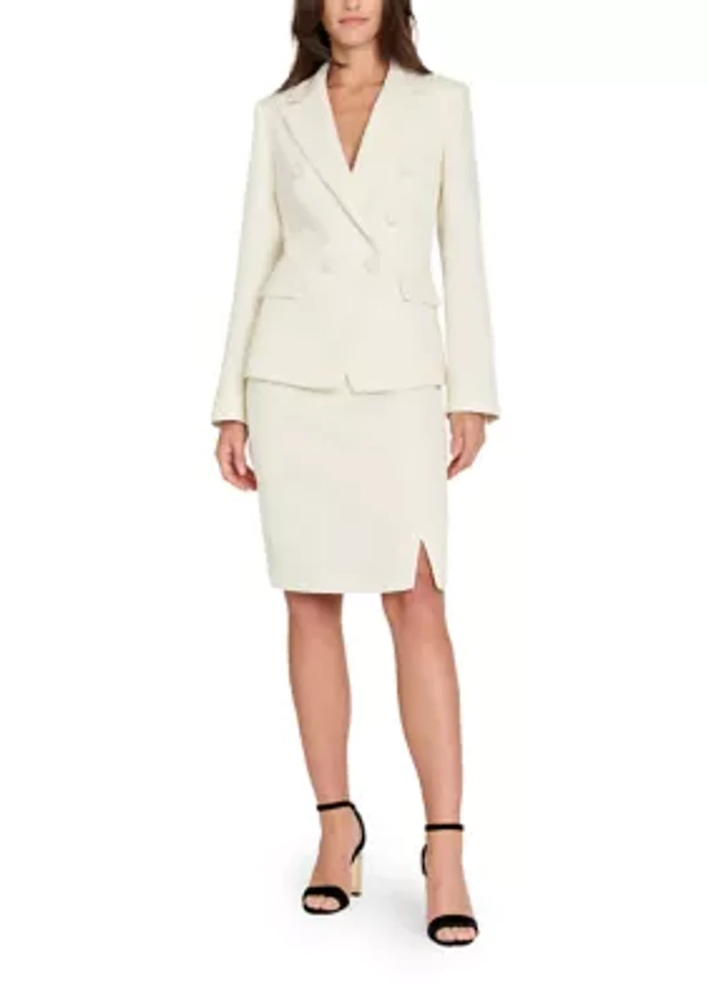 Women's Notch Collar Multi Button Bouclé Blazer