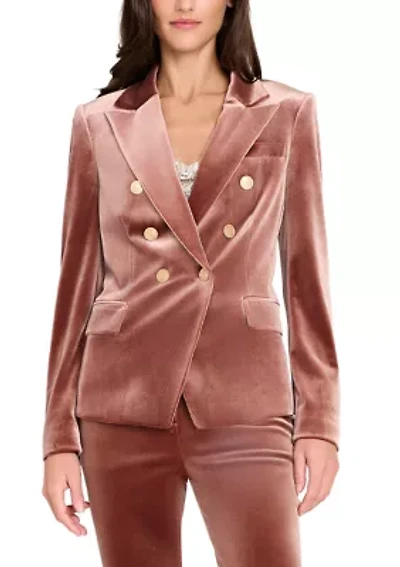 Women's Velvet Double Breast Jacket