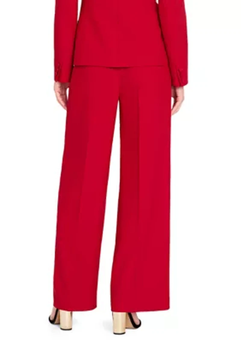 Women's Wide Leg Crepe Pants