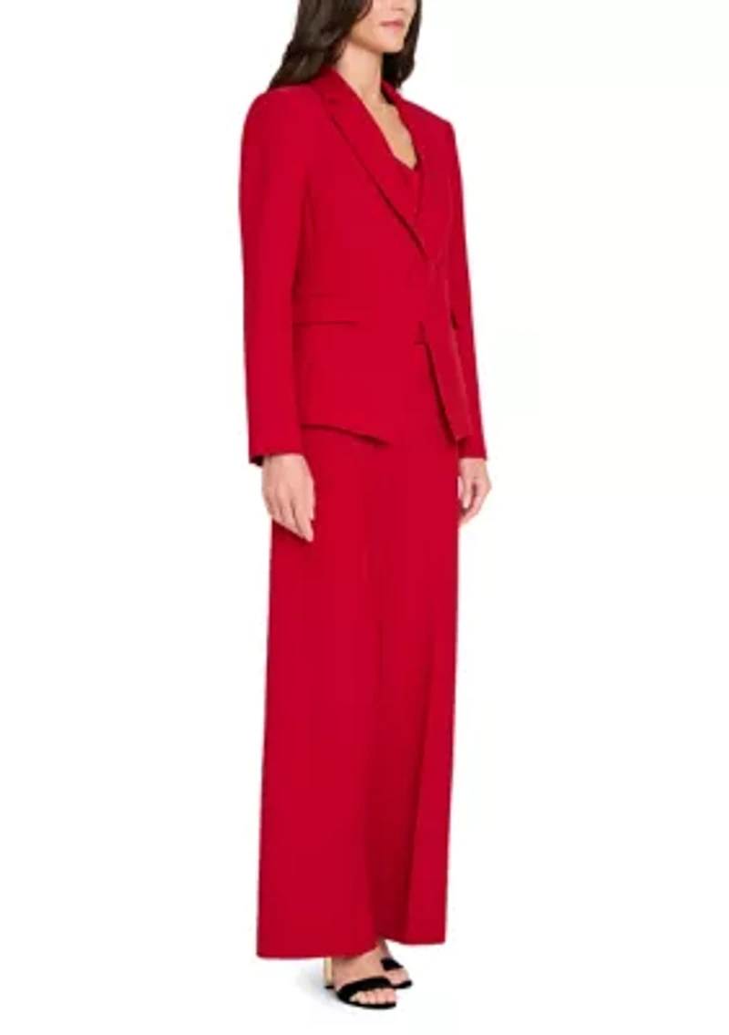 Women's Wide Leg Crepe Pants