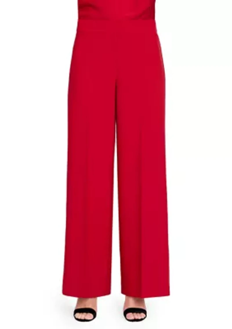 Women's Wide Leg Crepe Pants