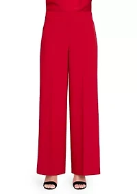 Women's Wide Leg Crepe Pants