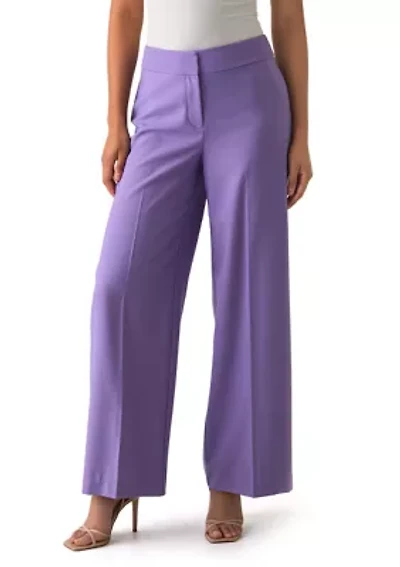 Women's Wide Leg Crepe Pants