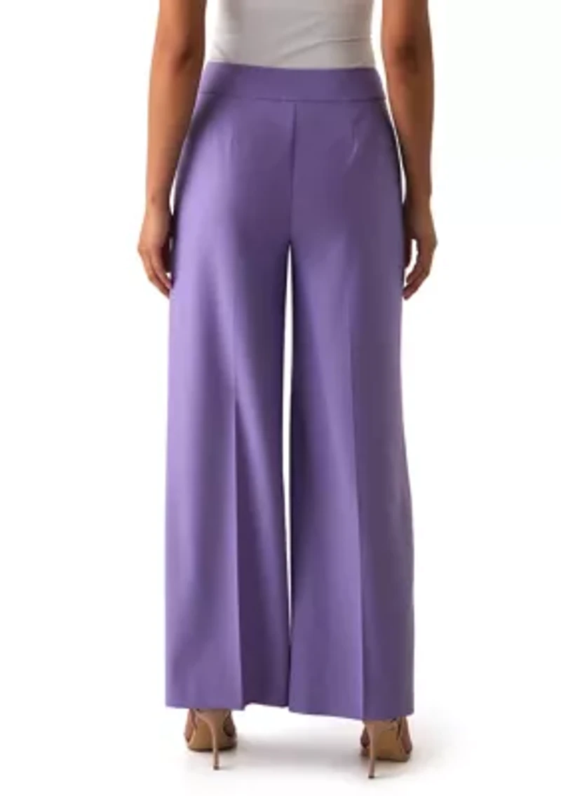 Women's Wide Leg Crepe Pants
