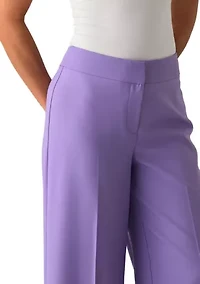 Women's Wide Leg Crepe Pants