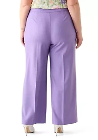 Plus Crepe Wide Leg Pants
