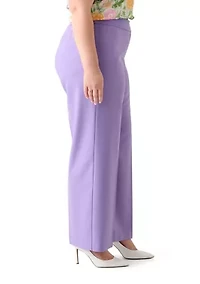Plus Crepe Wide Leg Pants