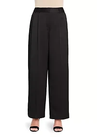 Women's Wide Leg Satin Pant