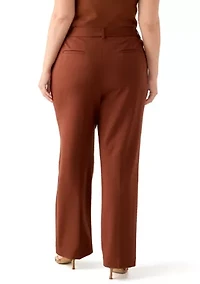 Plus Ponte Wide-Leg Pants