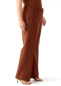 Plus Ponte Wide-Leg Pants