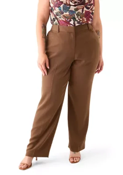 Plus Brushed Woven Pants