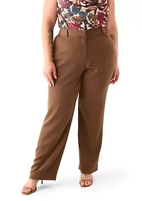 Plus Brushed Woven Pants