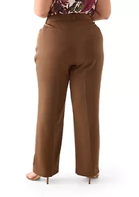 Plus Brushed Woven Pants