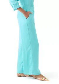 Women's Satin Wide Leg Pants
