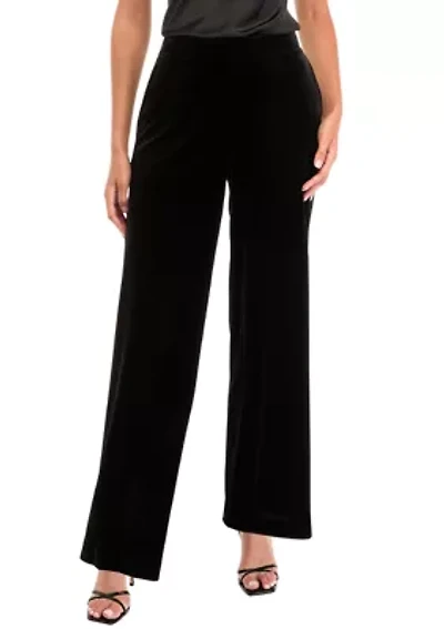 Women's Wide Leg Velvet  Pants