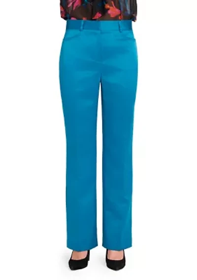 Women's Slim Leg Satin Pants