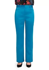 Women's Slim Leg Satin Pants