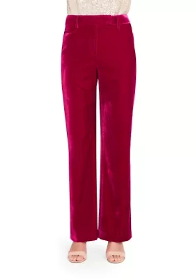 Women's Slim Leg Velvet Pants