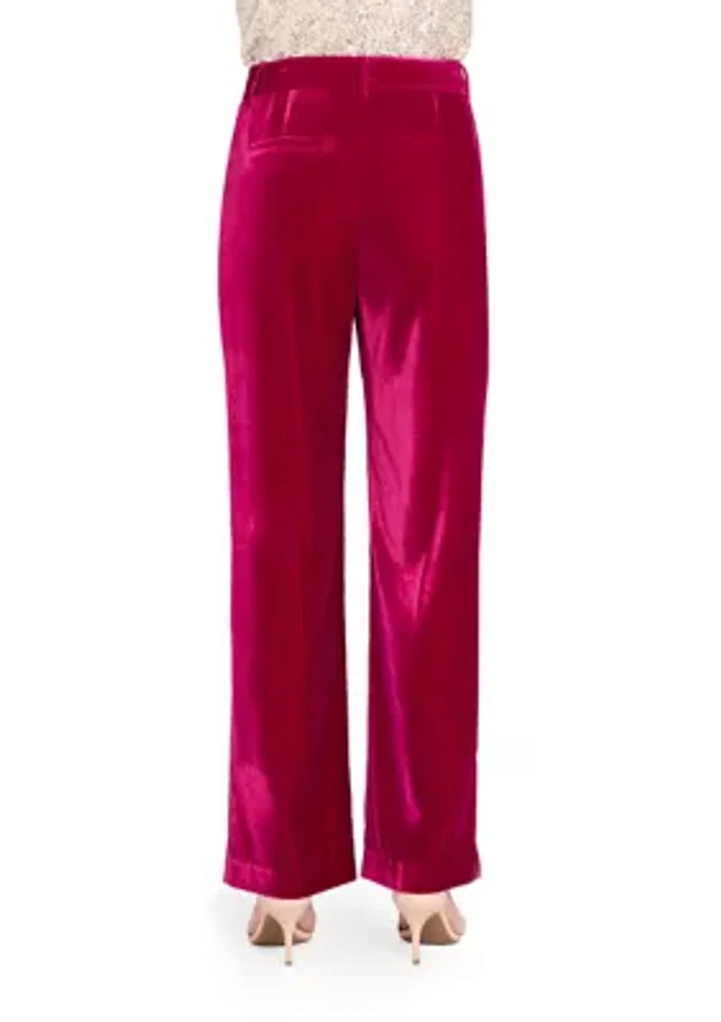 Women's Slim Leg Velvet Pants