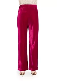 Women's Slim Leg Velvet Pants