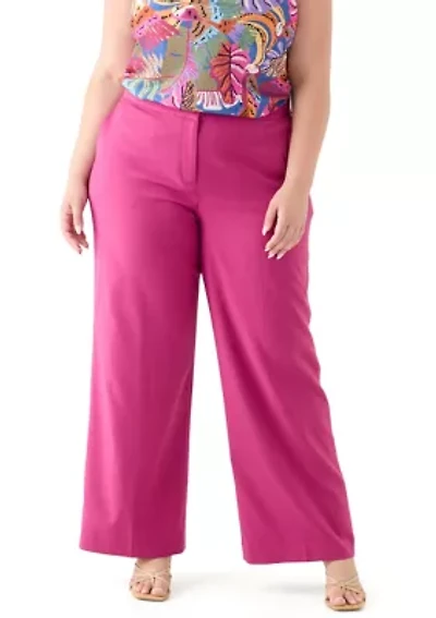 Plus Crepe Pants