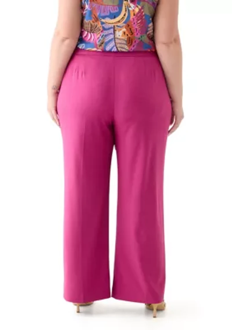 Plus Crepe Pants