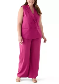 Plus Crepe Pants