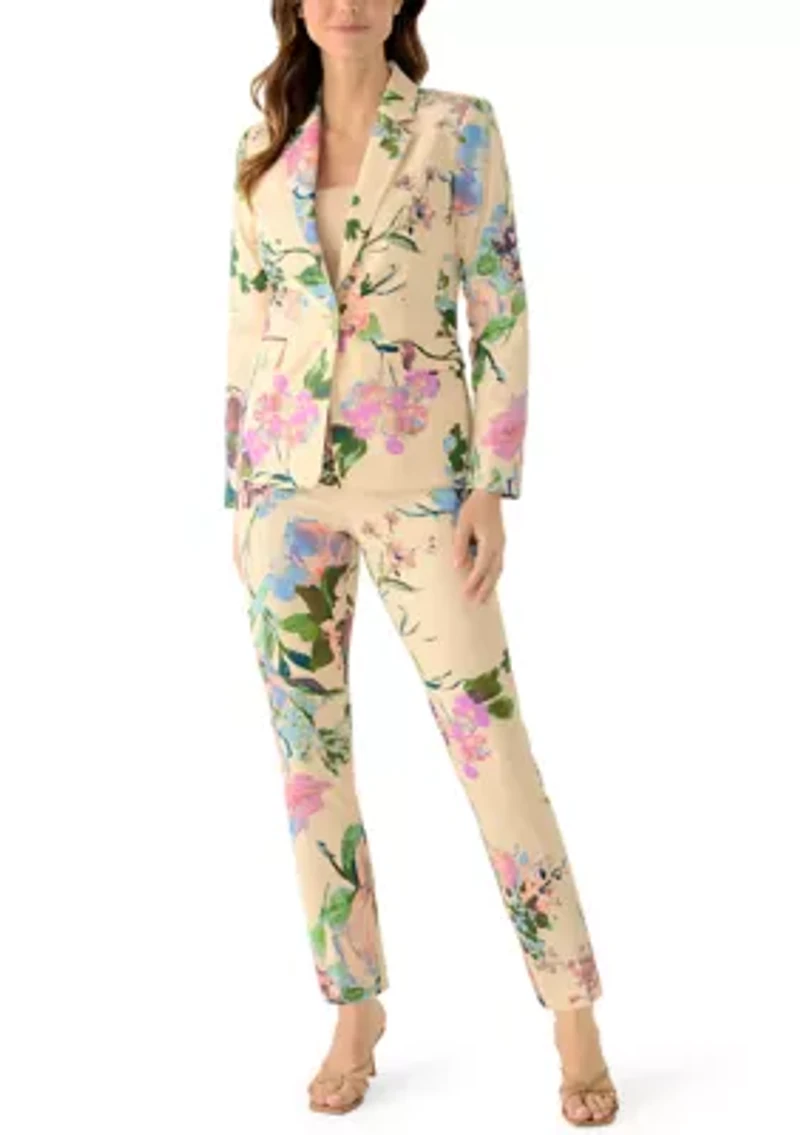 Women's Floral Slim Pants