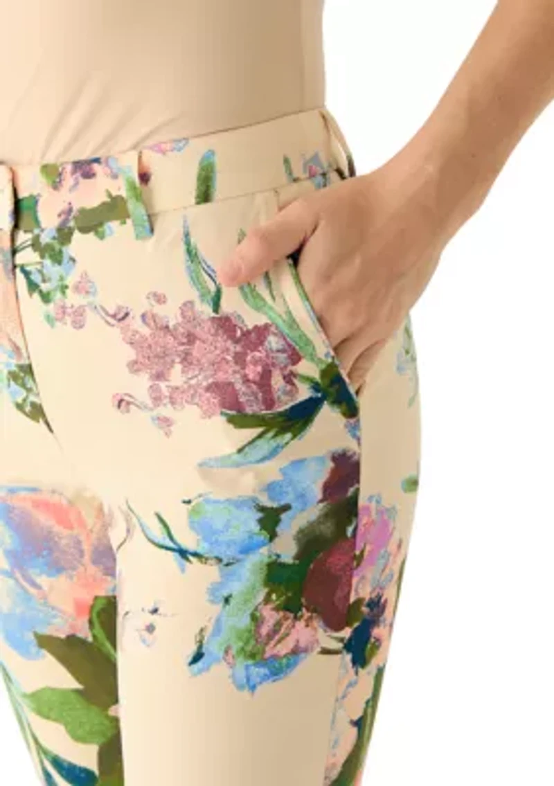 Women's Floral Slim Pants