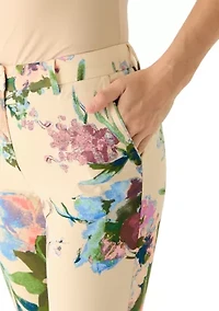 Women's Floral Slim Pants