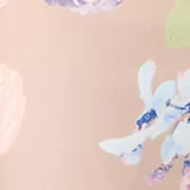 Women's Slim Floral Sateen Pants