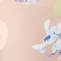 Women's Slim Floral Sateen Pants