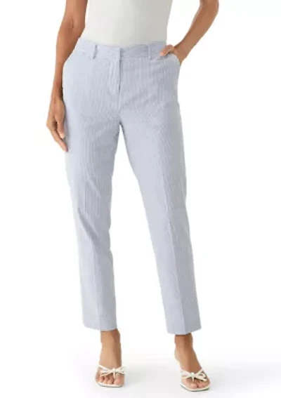 Women's Seersucker Slim Pants