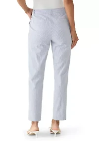 Women's Seersucker Slim Pants